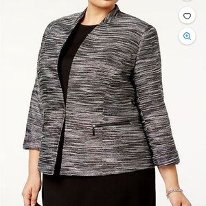Kasper blazer open front size 16 women excellent condition.